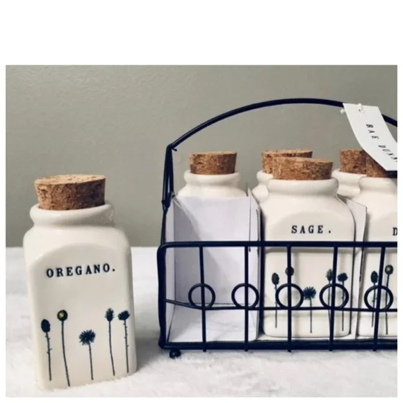 NEW Rae Dunn Homeline Floral Spice Jar Rack - Picture 4 of 4